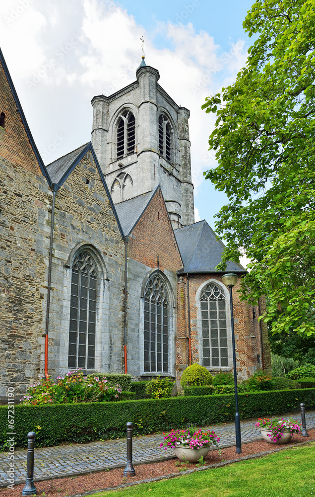 Saint Gery church in Braine-le-Compte, province Hainaut