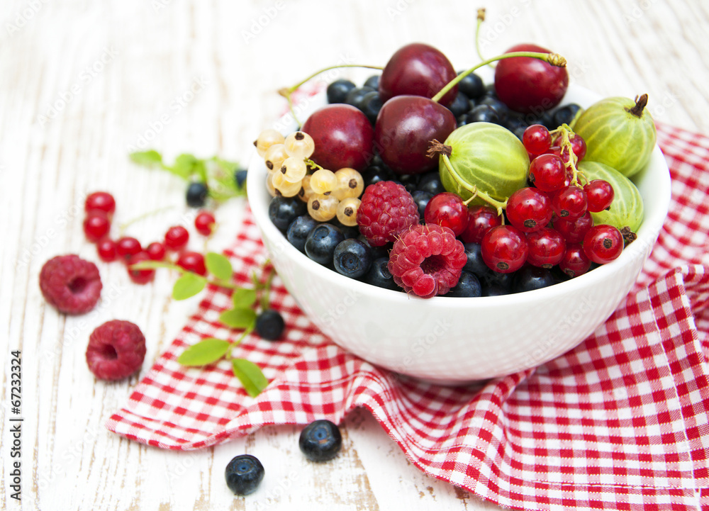 Assorted fresh berries Assorted fresh berries