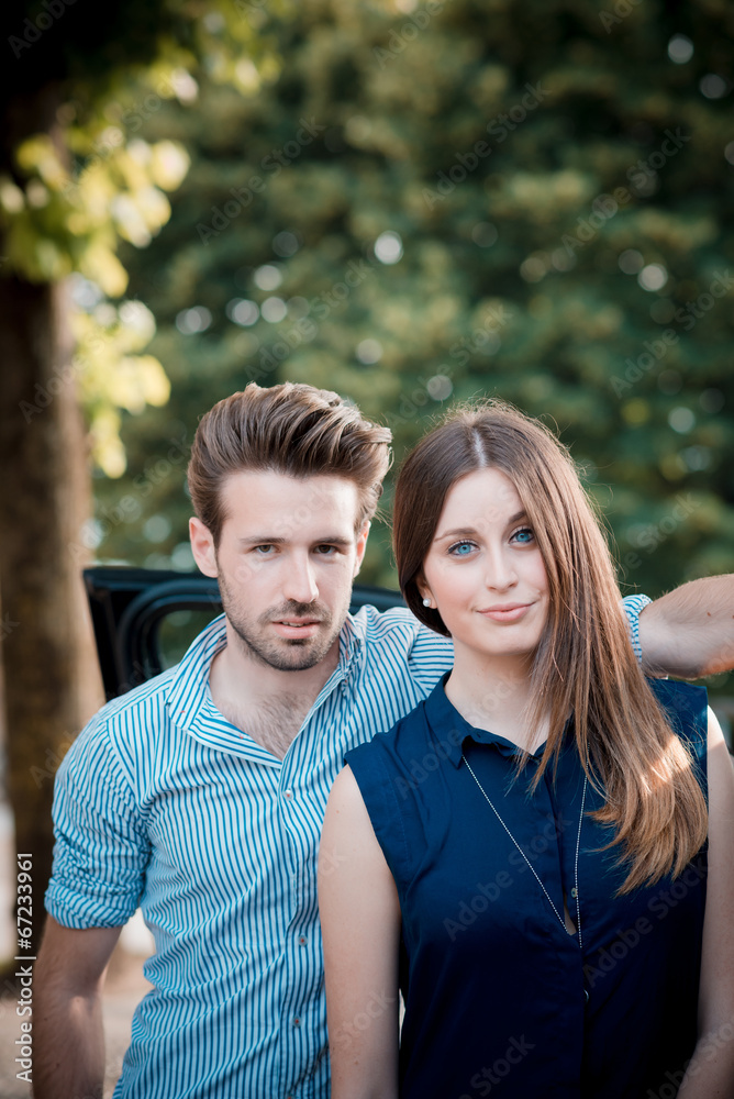 Obraz premium young beautiful couple lovers
