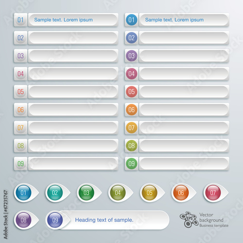 Infographics Web Banner & Label Design