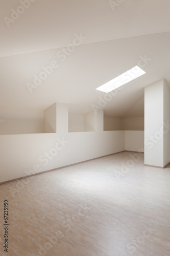 Interior empty loft