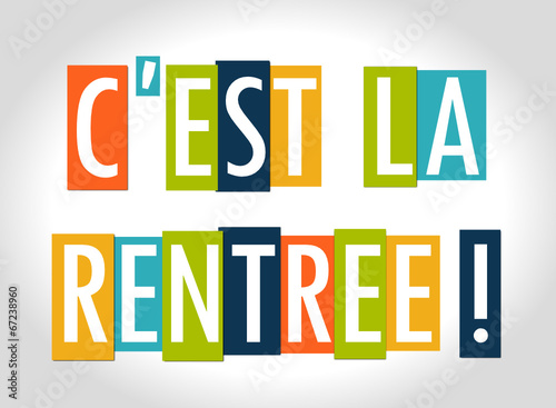 C'est la rentrée