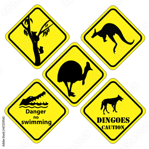 australian set of signs