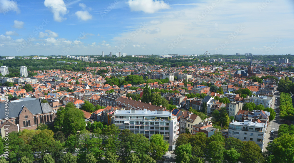 Fototapeta premium Vue panoramique de Bruxelles
