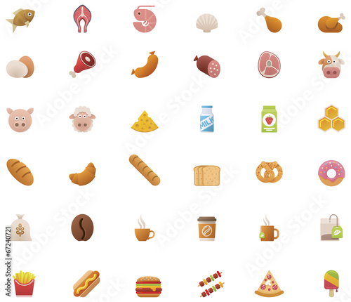 Cooking icon set