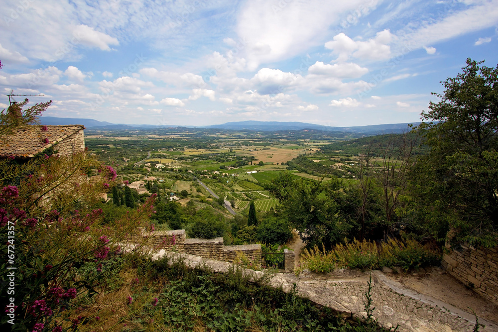 Obraz premium Aerial view of the region of Provence in France