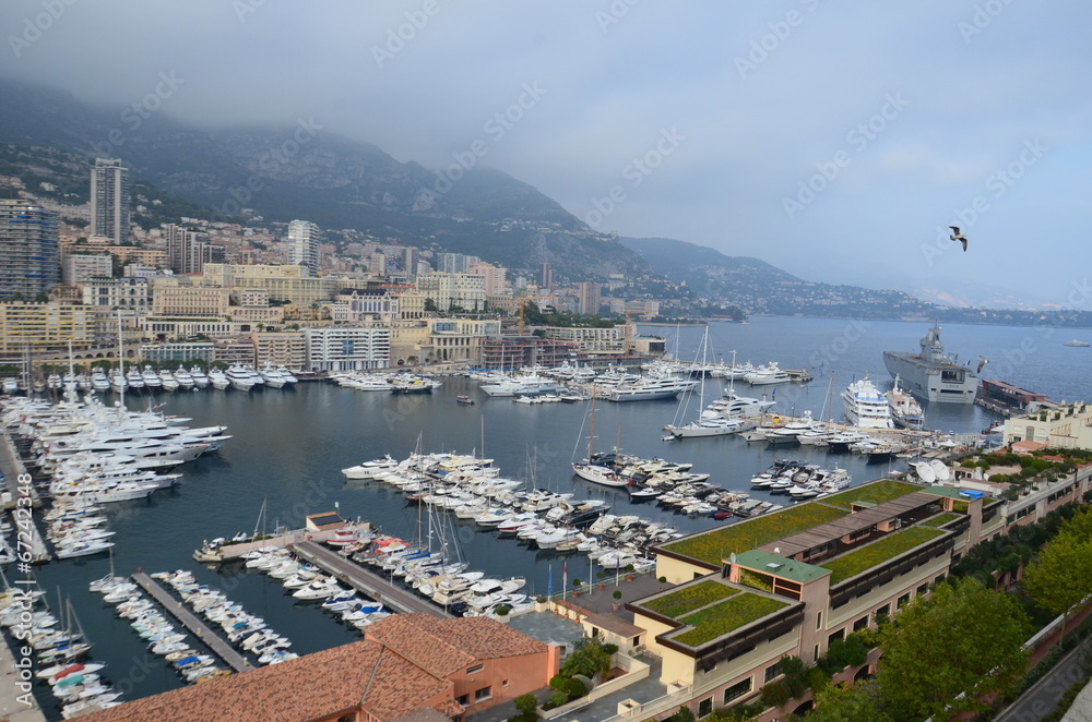 Port de Monaco vue du palais