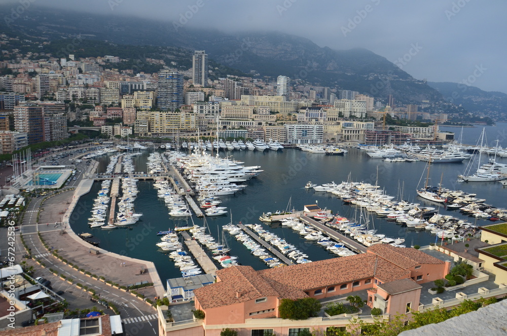 Port de Monaco vue du palais