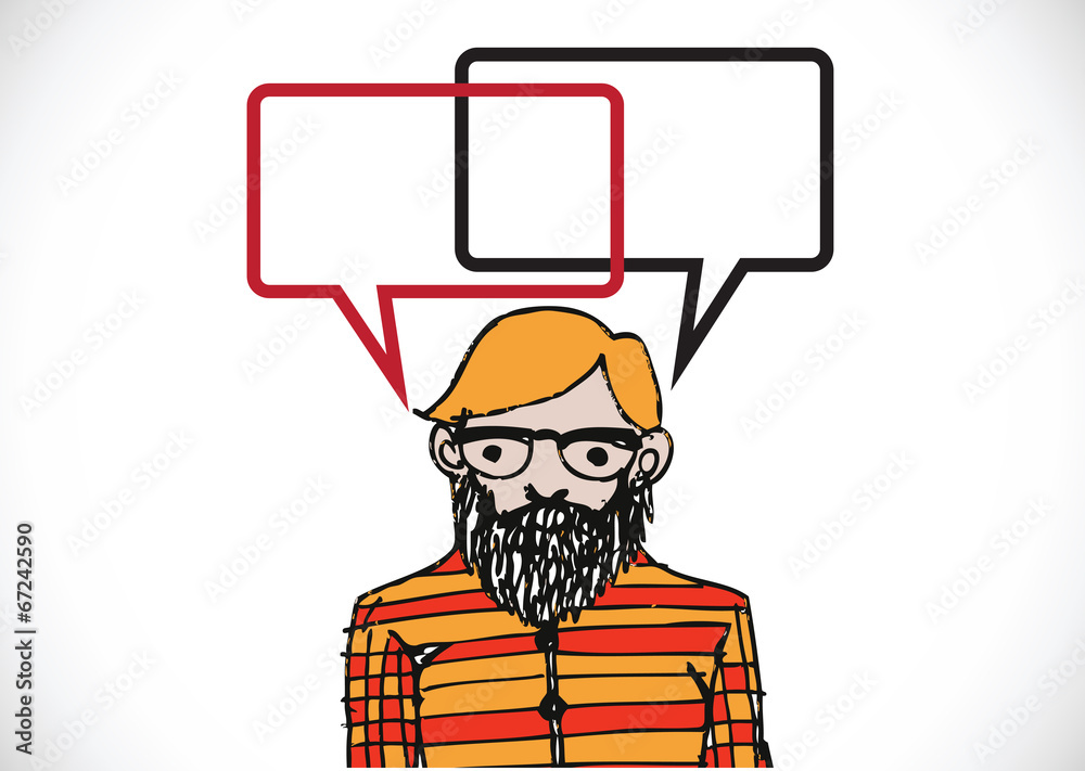 People thinking and peoples talking with dialog speech bubbles People thinking and peoples talking with dialog speech bubbles