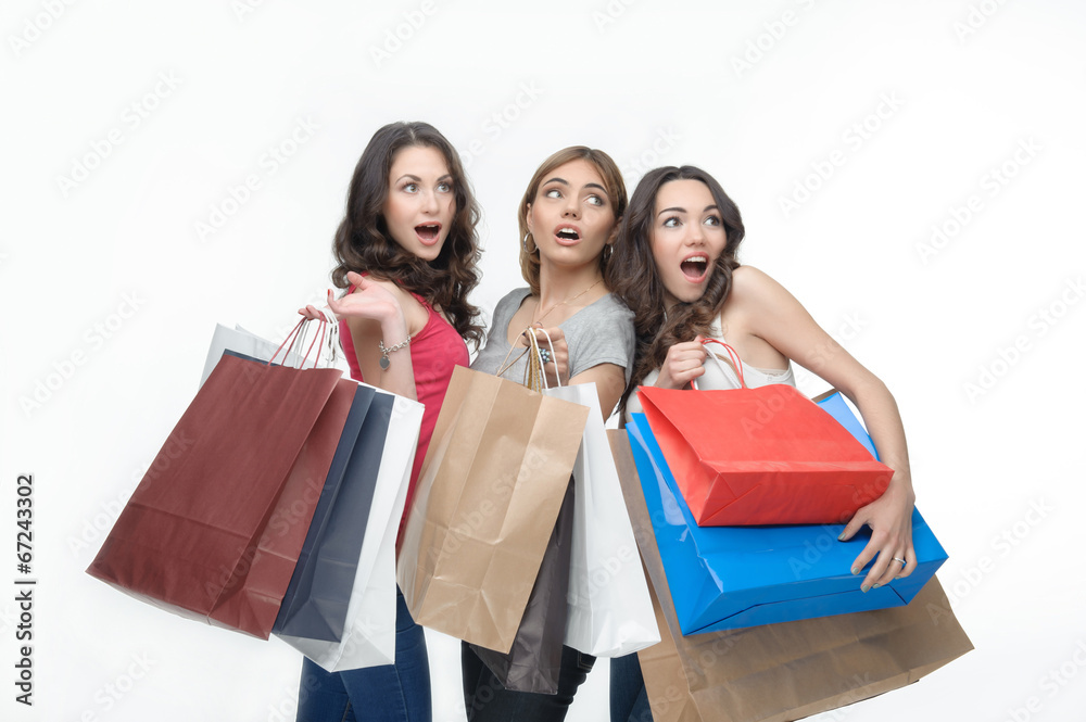 Girl and shopping