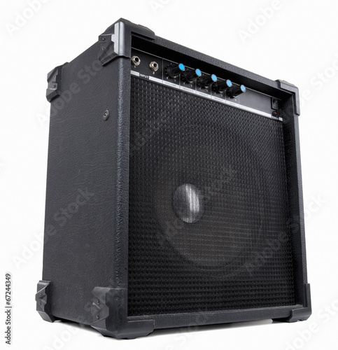 Guitar amplifier. Contains clipping path photo