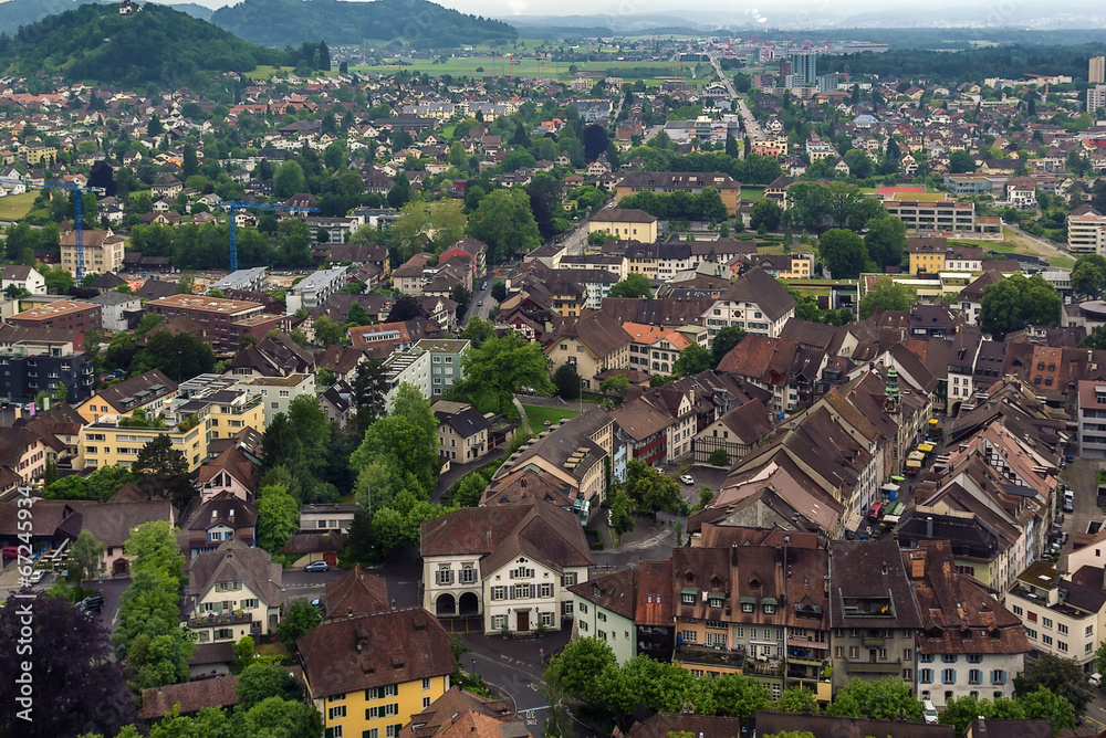 view of Lenzburg, Switzerland StockFoto Adobe Stock