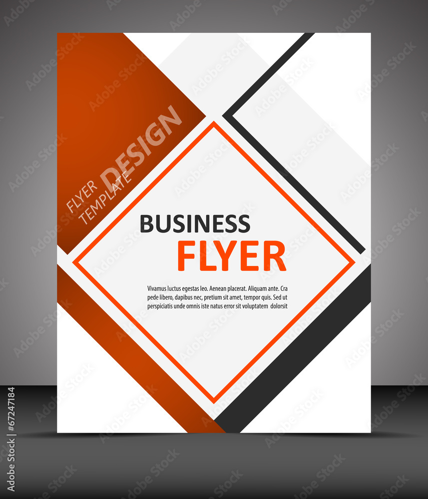 Fototapeta premium Business flyer template or corporate banner