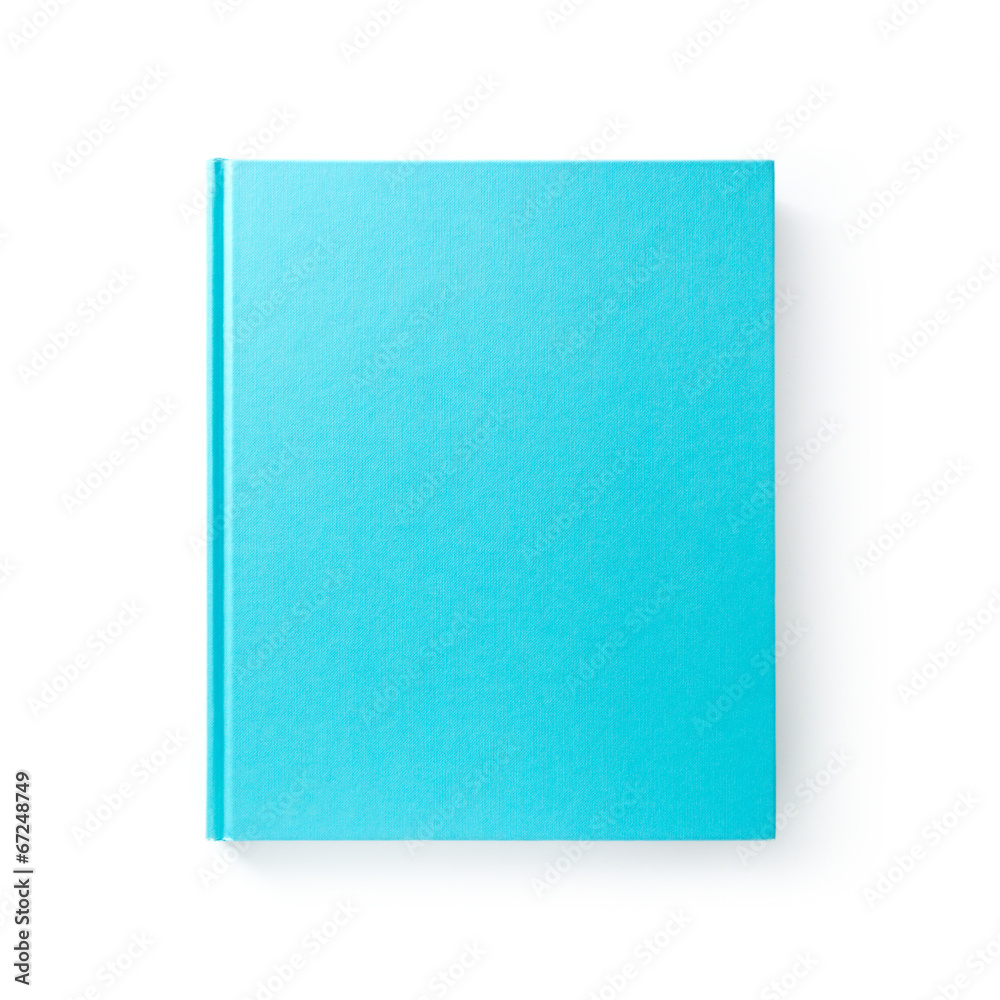 Blue book with empty cover isolated on white Blue book with empty cover isolated on white