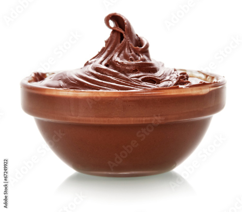 Bowl of chocolate cream