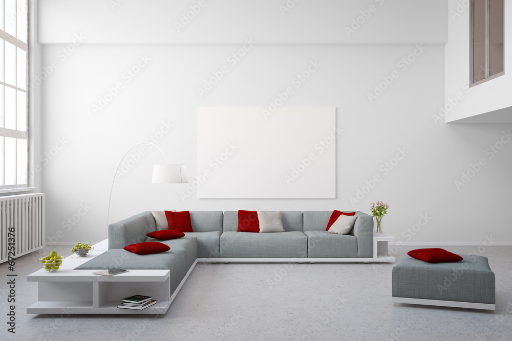 Wunschmotiv: Sitzecke im Wohnzimmer im Loft #67251376