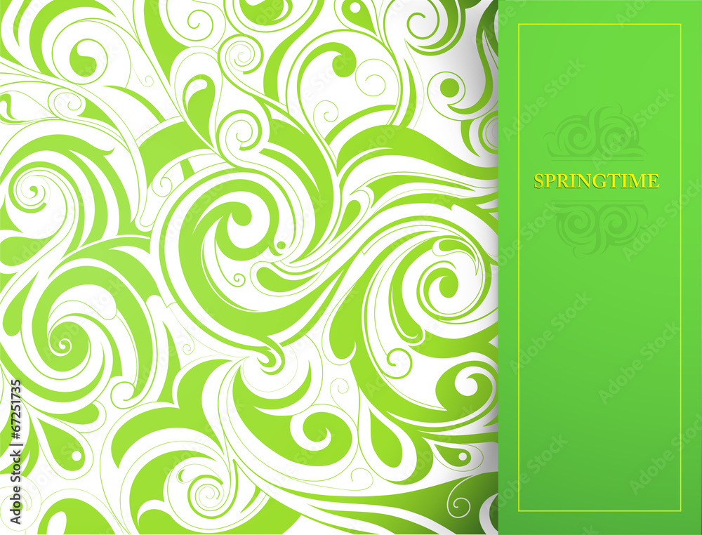 Invitation card with copy space. Springtime ornament Invitation card with copy space. Springtime ornament