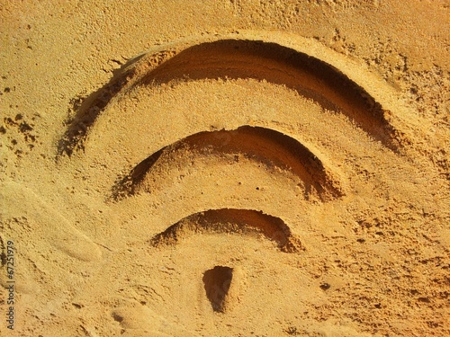 Wifi on the beach photo