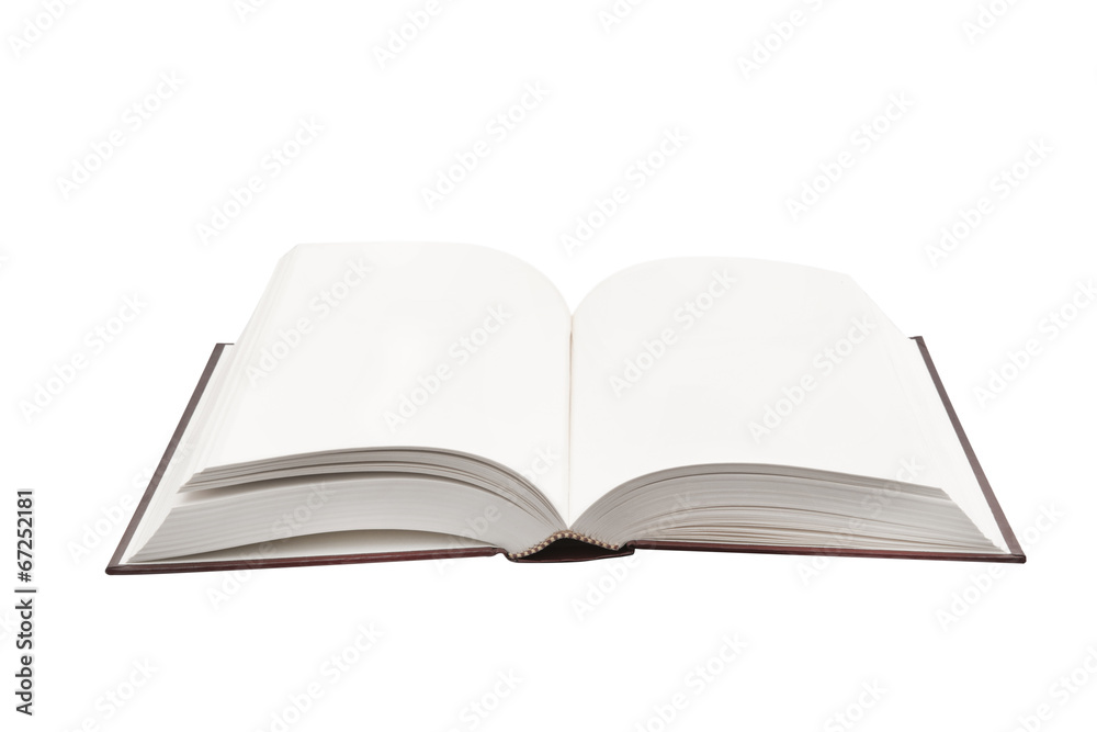 Open book isolated on white background Open book isolated on white background