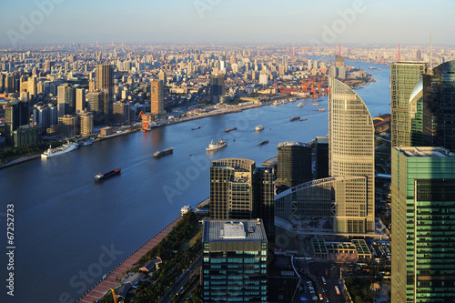 Aerial view of Shanghai