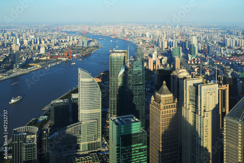 Aerial view of Shanghai