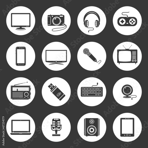 Vector technology icons