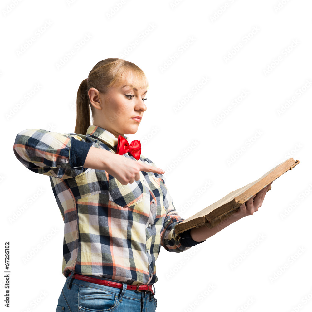 Girl with book Girl with book