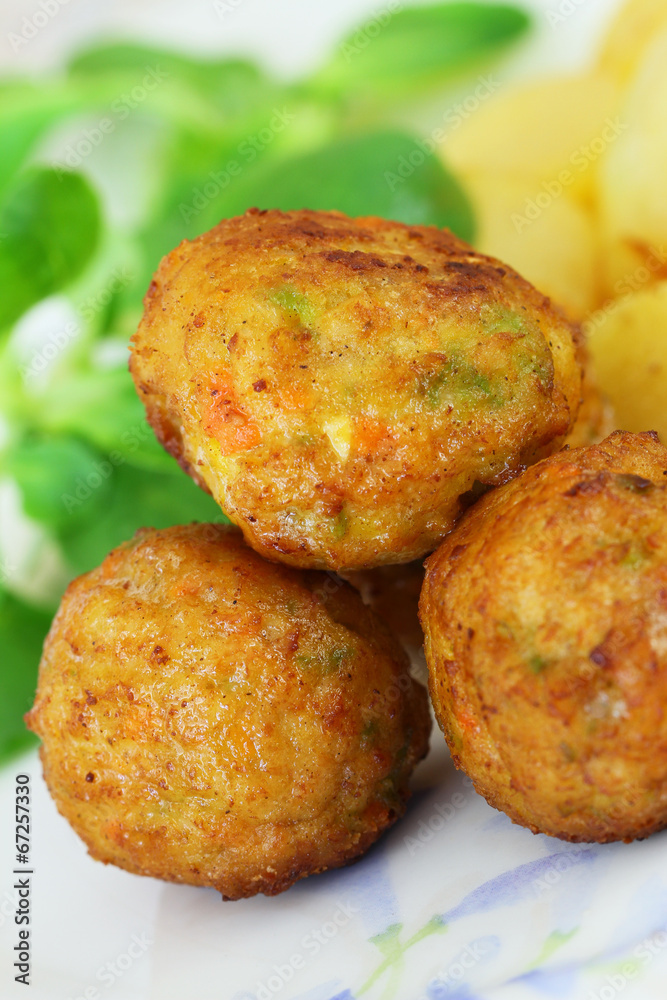 Vegetarian balls, closeup Vegetarian balls, closeup