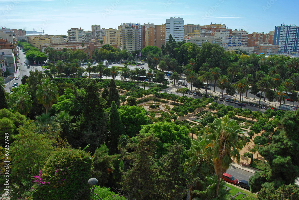 Jardines de Puerta Oscura y Malagueta, Málaga