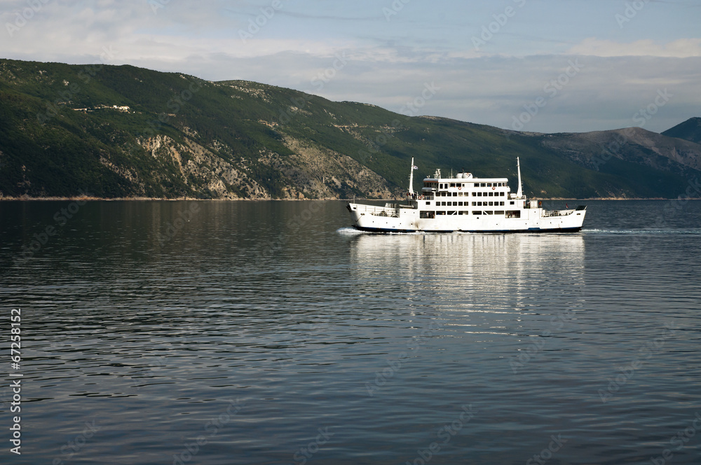 ferry boat in Adriatic Sea