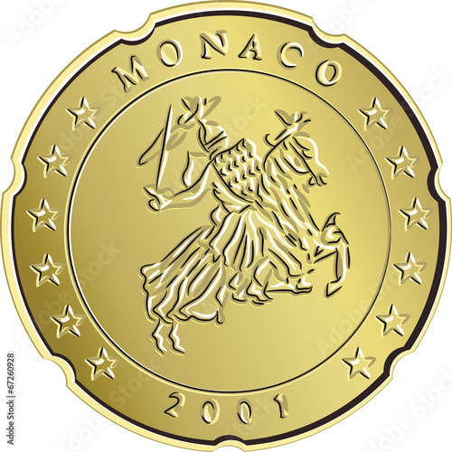 vector Money money gold eurocent monaco