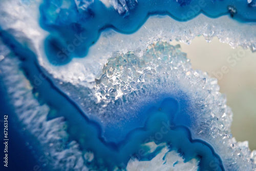Cuadro en lienzo Blue stone lapis lazuli macro