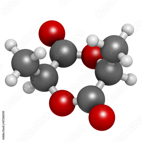 L-lactide PLA precursor molecule. photo