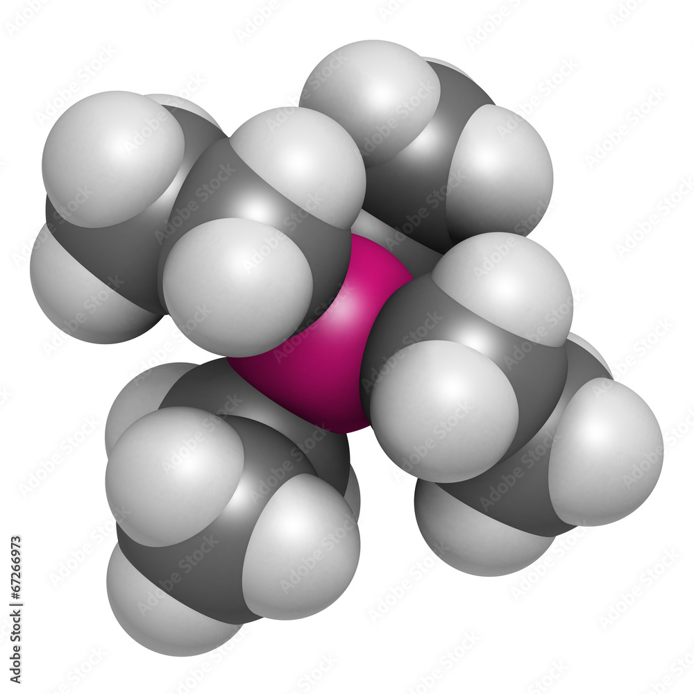 Tetraethyllead gasoline octane booster molecule. Tetraethyllead gasoline octane booster molecule.