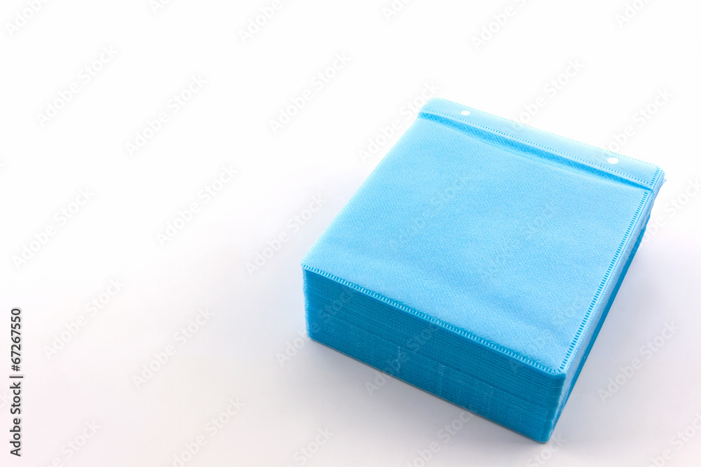 Blue CD paper case. Blue CD paper case.