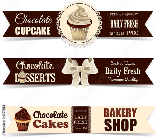 Chocolate bakery labels