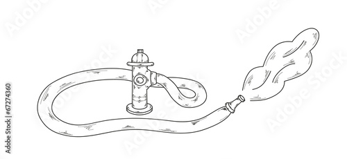 sketch, fire hydrant