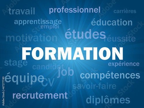 Nuage de Tags "FORMATION" (cv études emploi réussite diplômes)