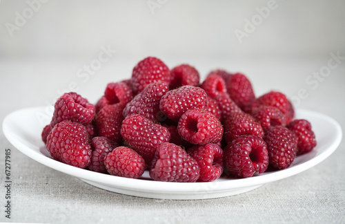 Raspberry on the table