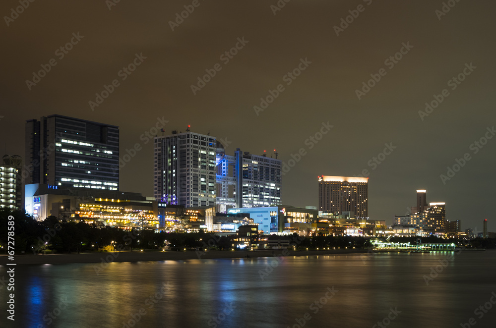 東京港区台場地区の夜景