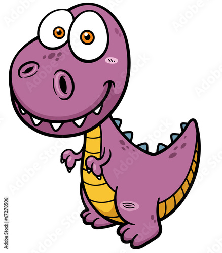 Vector illustration of Cartoon Dinosaur