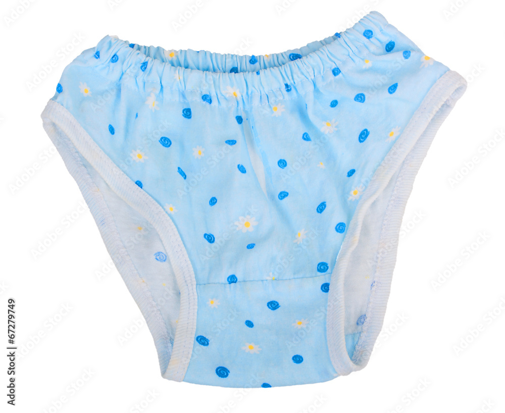 New Born Baby Girl Panty In Heart Print Sky Blue Color