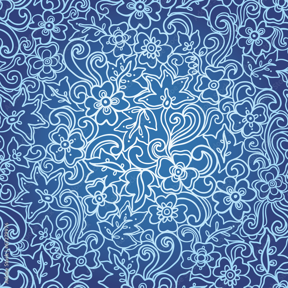 Ornate floral seamless texture.