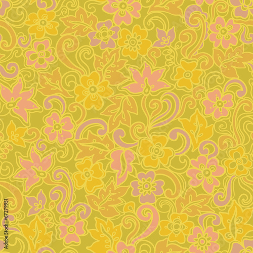 Ornate floral seamless texture.