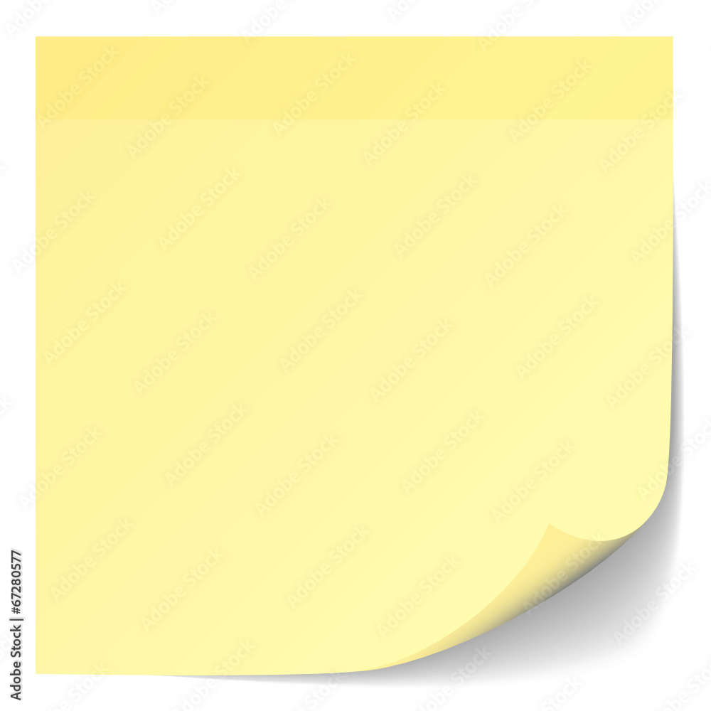 Yellow Stick Note Yellow Stick Note