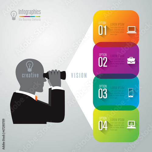 Infographics vector design template.
