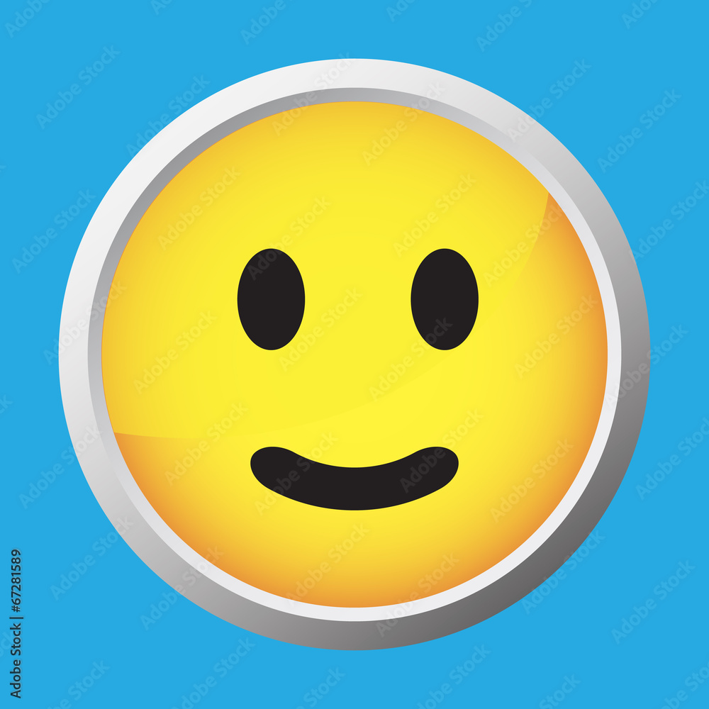 Fototapeta premium Smiley Button