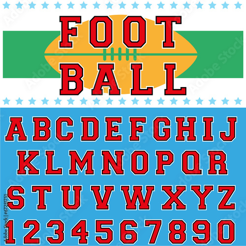 foot ball font
