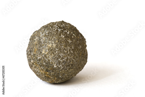 Pyrite ball from Marche, Italy. 3.6cm across. © marcel