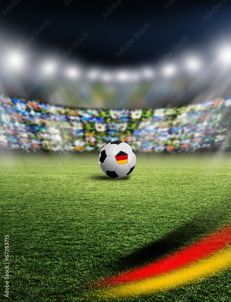 Fototapeta premium Deutscher Fußball im Stadion